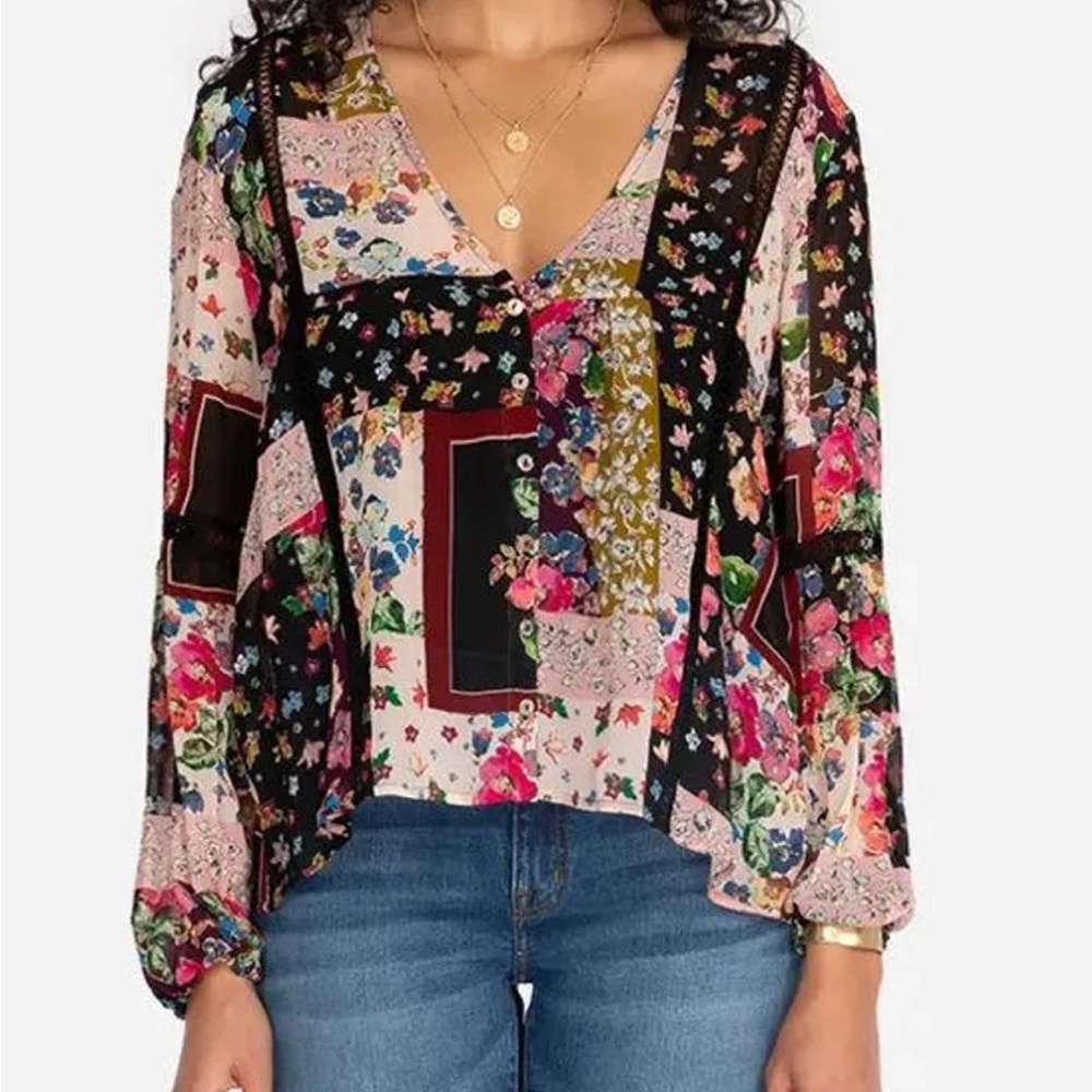 NWT Johnny Was Roswell Pieced Top M